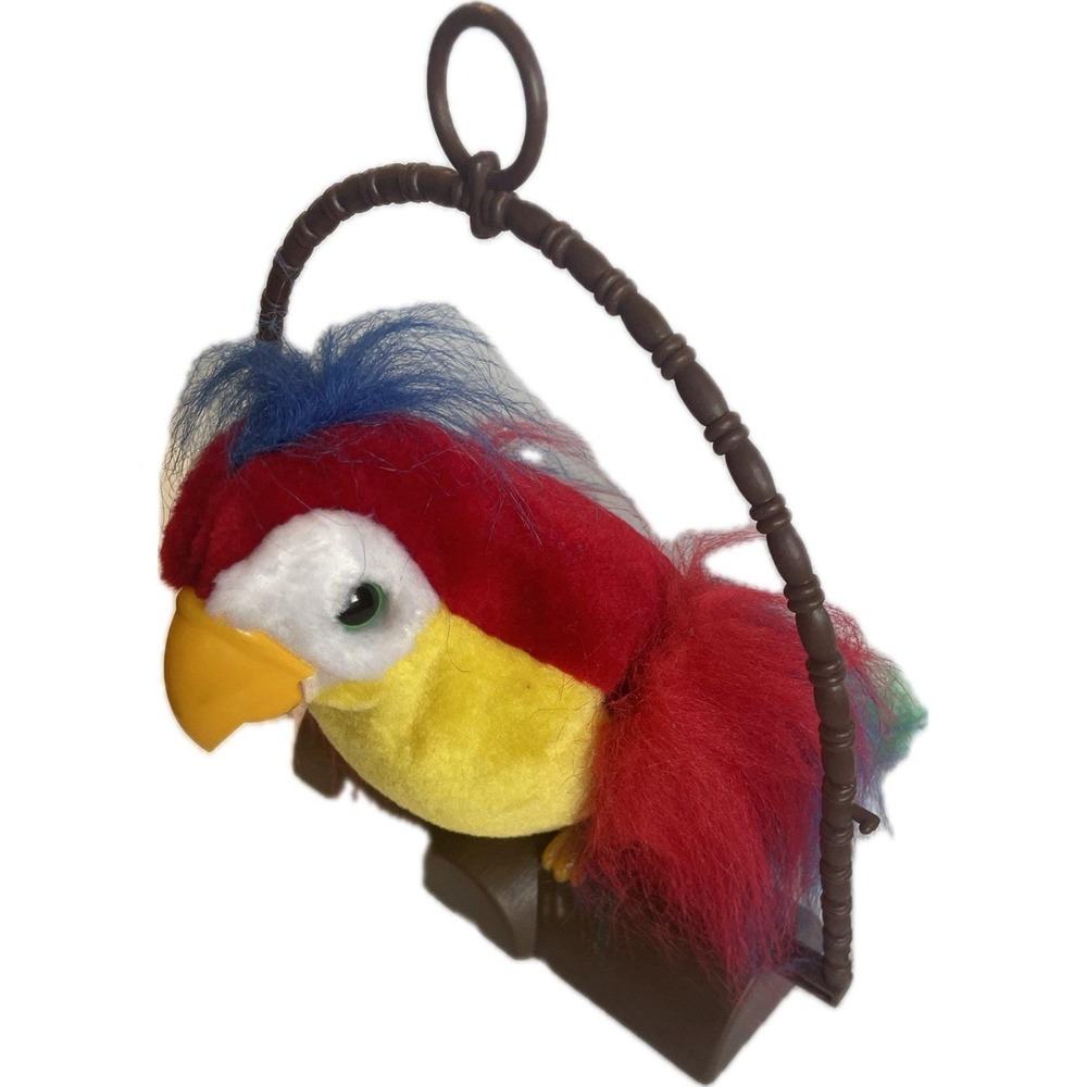 Vintage Pete The Repeat Talking Parrot Gemmy Industries 1991 WORKS SEE VIDEO